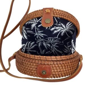 Wicker Basket Crossbody Purse NWOT